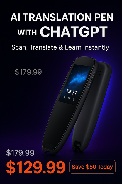 AI Translation Pen with ChatGPT – Instant Scan, Translate & Learn (FREE SHIPPING)